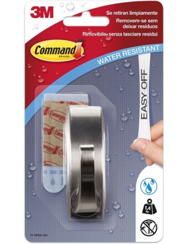 PERCHA  ADHESIVA  METAL  NIQ  +  2T  -  WMR02BN