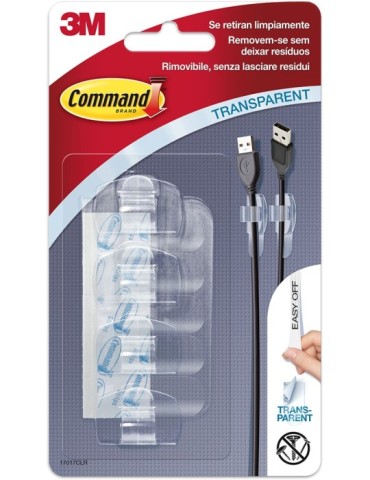 PERCHA  ADHESIVA  SUJETACABLE+5T  -  17017CLR