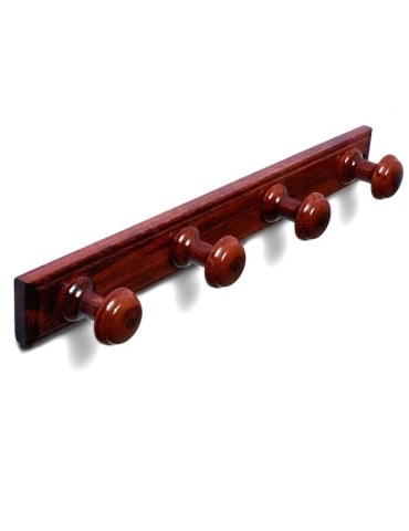 PERCHA  MADERA  4  P.  RED.  SAPELI  -  B30270Z