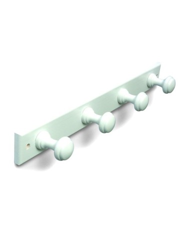 PERCHA  PINO  4  P.  RED.  BLANCO  -  B30320D