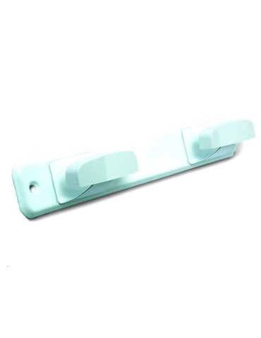 PERCHA  INOX  2  BRAZ.LAC.BLANCO  -  B70450D