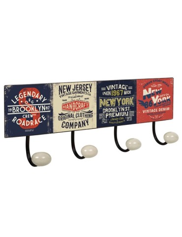 PERCHA  PORCELANA  4P  NEW  YORK  -  9063N01