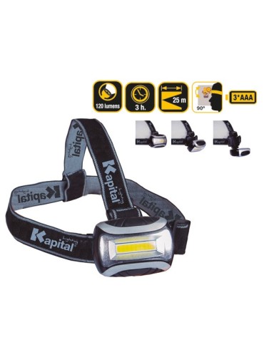 LINTERNA  FRONTAL  LED  MULTIMODO  120  LUMENS  KL120HL