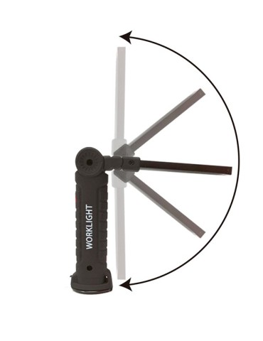 LINTERNA  LED  PLEGAB  ROTA  360Âº  RECARG  USB  -  CAR2450