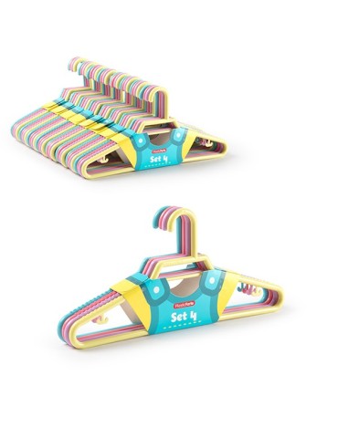 PERCHA  INFANTILES  SWEET  SET-4  27X12,5  CM  12202J9