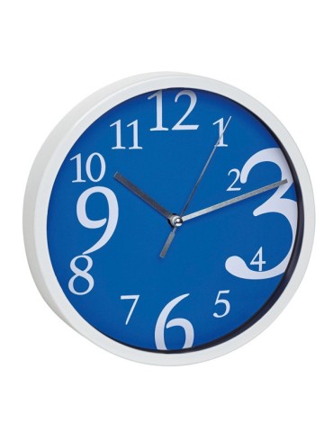 RELOJ  PARED  ESFERA  AZUL  20  CM  60303406