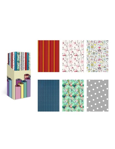 PAPEL  REGALO  DELUXE  SURTIDO  70X200  CM  CRE1207020015