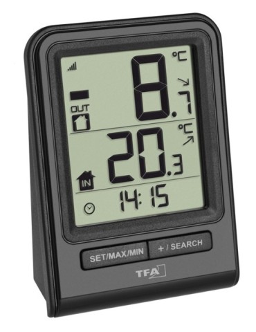 TERMOMETRO  DIGITAL  SENSOR  EXTERIOR-INTERIOR  67X93X35MM  30.30