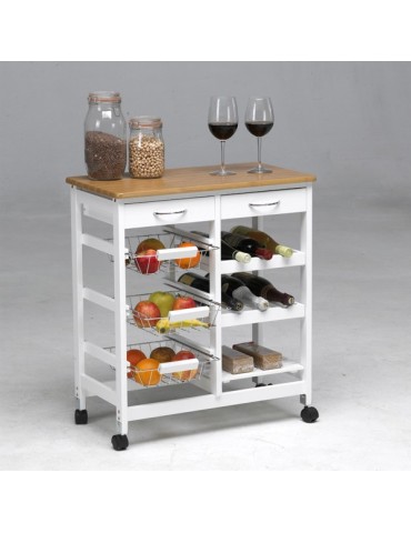 CARRO  COCINA  3  CESTAS  T/MADERA  76X67X37CM  28001