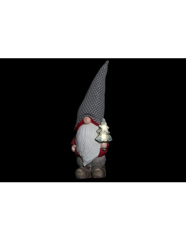 MUÃECO  RESINA  LED  ENANO  23X18X63  NV184059
