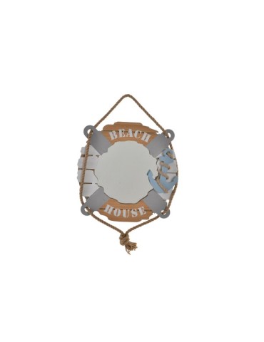 ESPEJO  MADERA  NAUTICO  40X4X40CM  LM-149853