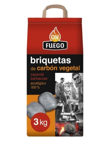 BRIQUETAS  CARBON  VEGETAL  AUTOENCENDIDO  3  KG  50280