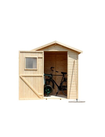 COBERTIZO  MADERA  C/TRASE+SUELO  200X136X21  KG12102