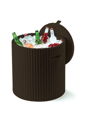 MESA  AUX  NEVERA  COOL  STOOL  MARRON  43X44  CM  221535