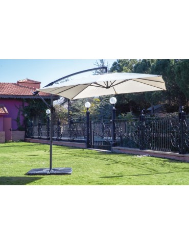 PARASOL  LATERAL  ACERO  2,5X2,5  M  PG0549