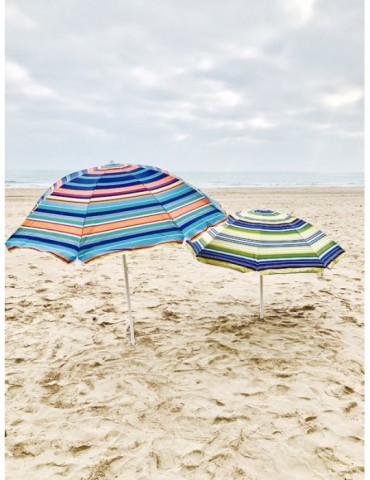 SOMBRILLA  PLAYA  AZUL/VERDE  200  CM  C2-0241