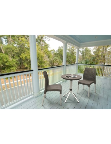 CONJUNTO  RATTAN  CHELSEA  3P.  ANTRACITA  -  222708