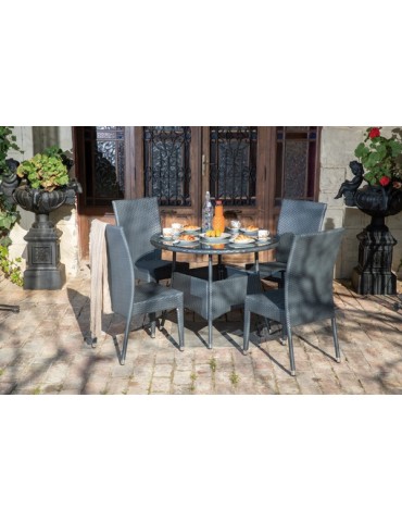 CONJUNTO  ALUM/RATAN  SINT  TUNEZ  5  PZAS  C2-0079