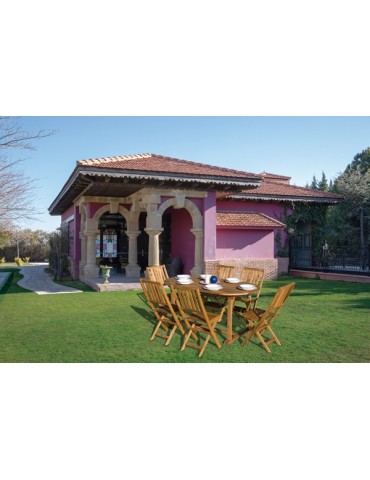 CONJUNTO  MADERA  MALAUI  7  PZAS  C2-0169