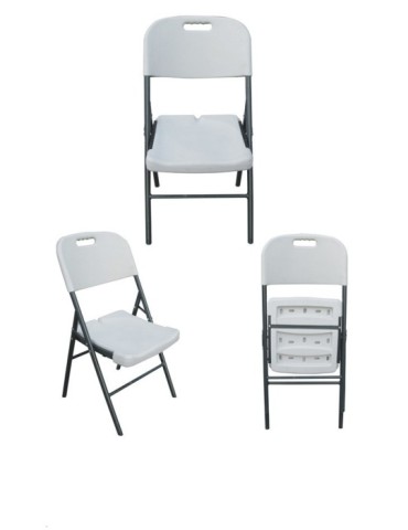 SILLA  PLEGABLE  POLIETILENO  45X48X83CM  SZ53