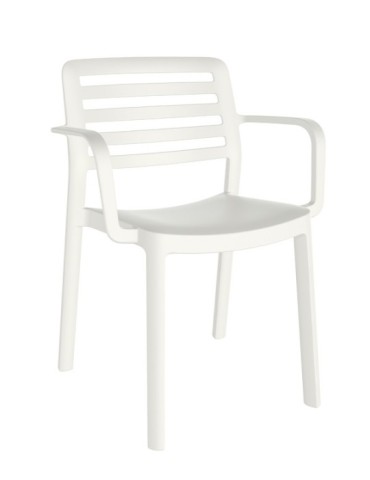 SILLA  RESINA  C/BRAZ  BLANC  WIND  -  04563