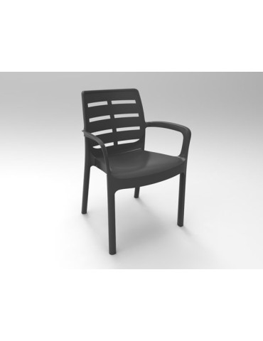 SILLON  RESINA  ANTRACITA  BORNEO  -  BOR040AN