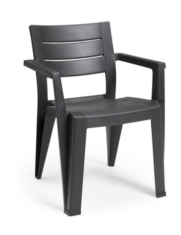 SILLON  RESINA  R.BAJO  JULIE  GRAFITO  -  246188