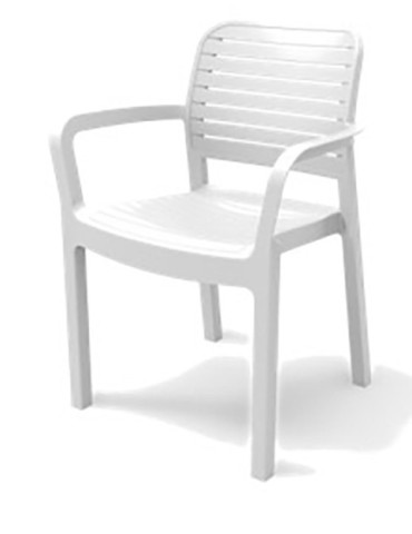 SILLON  RESINA  R.BAJO  CHLOE  BLANCO  -  250103