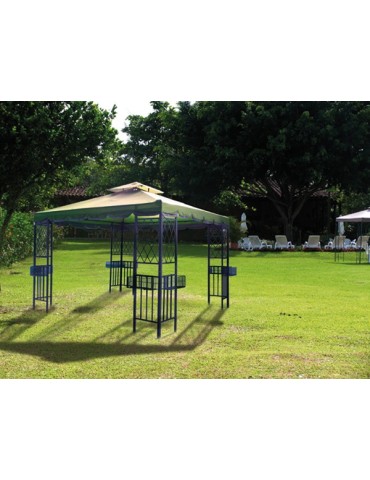 CENADOR  ACERO  C/JARDINERA  3X3  M  PG0495