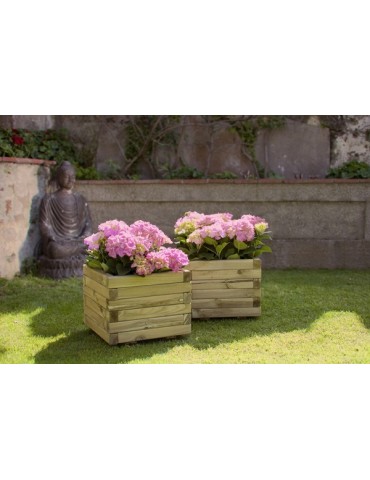 JARDINERA  MADERA  CUADRADA  40X40X30CM  2013820