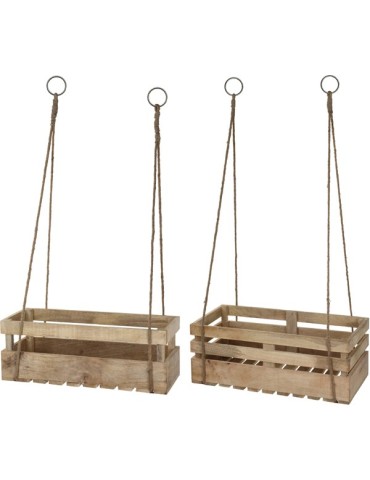 MACETERO  MADERA  COLGAR  SET  2  -  A44710990