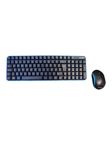 TECLADO  +  RATON  INALAMBRICO  AZUL/NEGRO  -  PTR-101