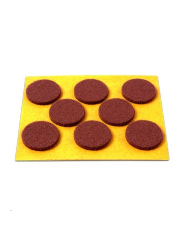 FIELTRO  ADH.  REDONDO  MARRON  25  MM  B70710M