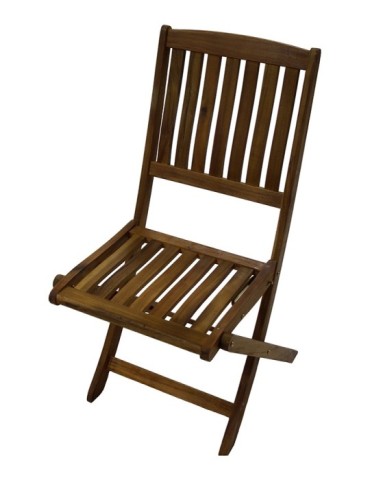 SILLA  PLEGABLE  MADERA  ACACIA  -