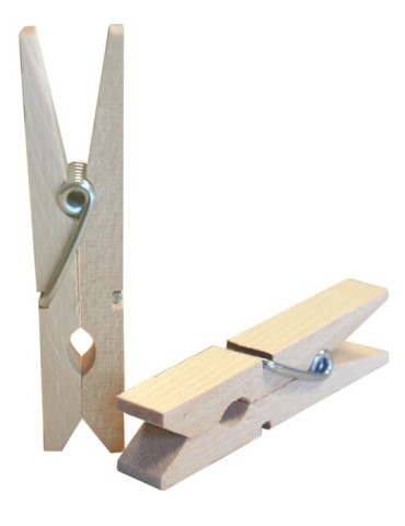 PINZA  ROPA  MADERA  24  U  -  EXP  131