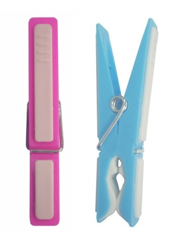 PINZA  ROPA  PLASTICO  BI-INY  12U  -  BIP  140