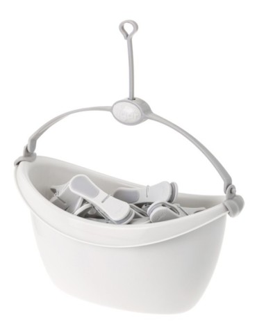 PINZA  ROPA  ACOLCH  18U.+CESTO  -  10740