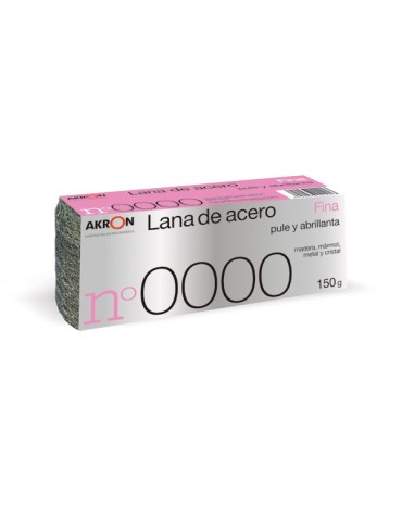 ESTROPAJO  LANA  ACERO  FINA  0000  150  G  2291