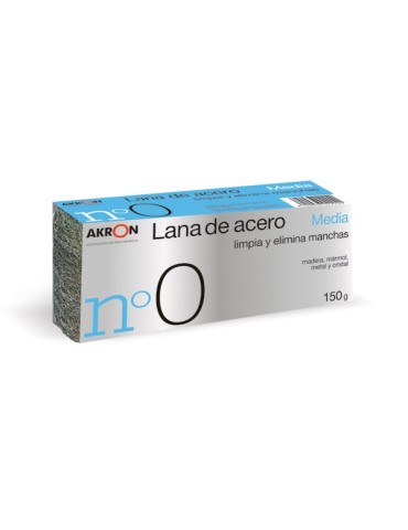ESTROPAJO  LANA  ACERO  MEDIA  N.0  150  G  2292