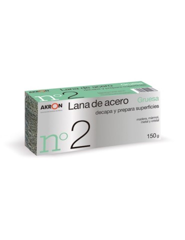ESTROPAJO  LANA  ACERO  GRUES  N.2  150  G  2293
