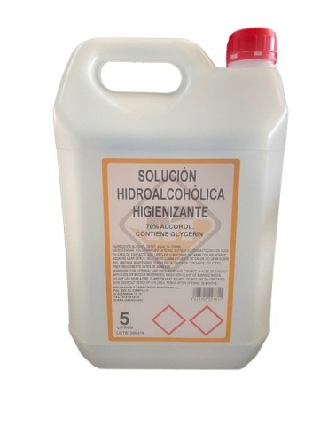 SOLUCION  HIDROALCOHOL  HIGIENIZANTE  5  L