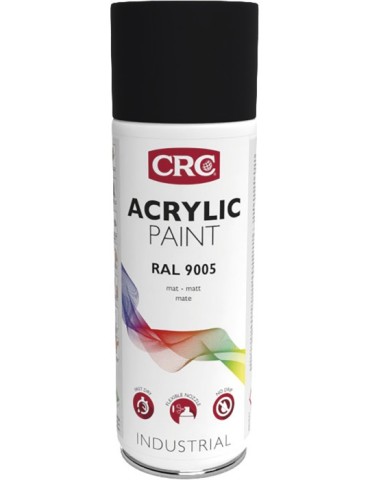 PINTURA  AER  ACR.  NEGRO  MATE  400  ML  RAL  9005