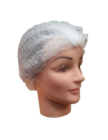 GORRO DESECHABLE BLANCO ACORDEON (100 UNID)
