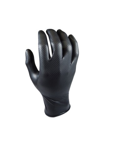 GUANTE NITRILO JUBA 580 NEGRO (50X1UD) T-9