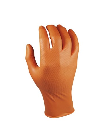 GUANTE NITRILO JUBA 580 NARANJA (50X1UD) T 7