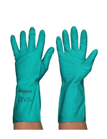 GUANTE NITRILO FLOC III RUBBEREX RNF15VER(12X1) S