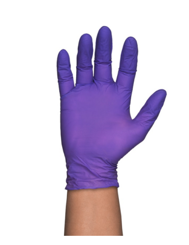 GUANTE NITRILO PURPURA 3.8 GR T XL